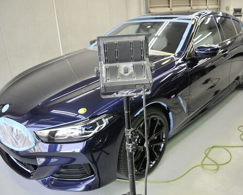 BMW840ｄ　ガラスコーティング施工途中