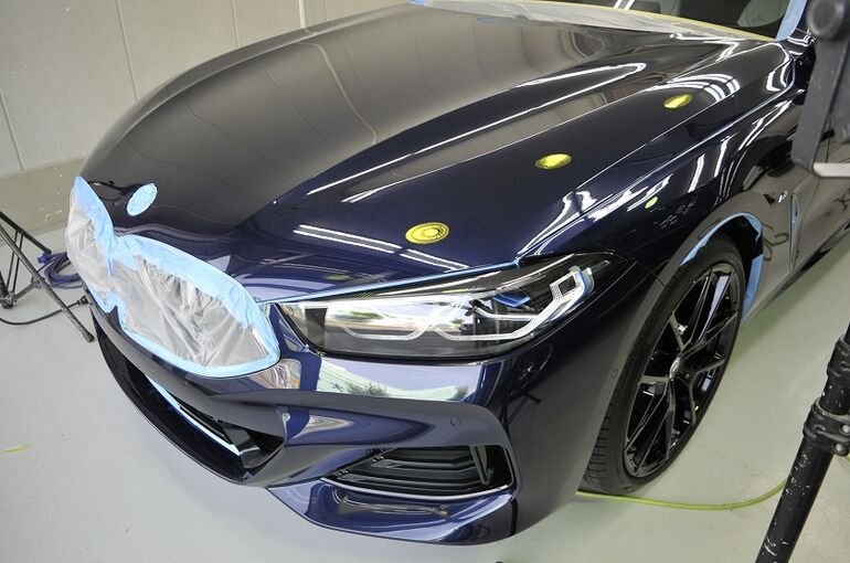 BMW840ｄ　グリル付近マスキング