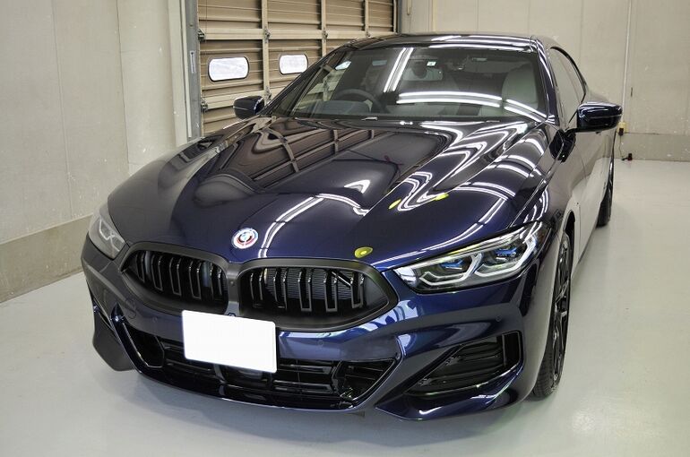 BMW840ｄ　コーティング施工後　前方
