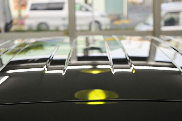 トヨタ　シエンタ　コーティング施工後　ルーフ部