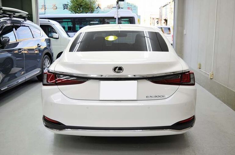 レクサス ES300ｈ　コーティング施工完了　後方正面からの全景