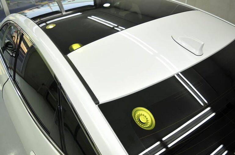 トヨタ　クラウン　クロスオーバー　コーティング施工完了　ルーフ部