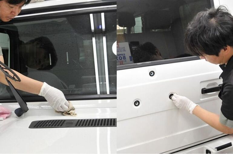 ゲレンデ細部清掃9