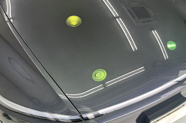 テスラ　モデル3フロントアップ　コーティング施工写真