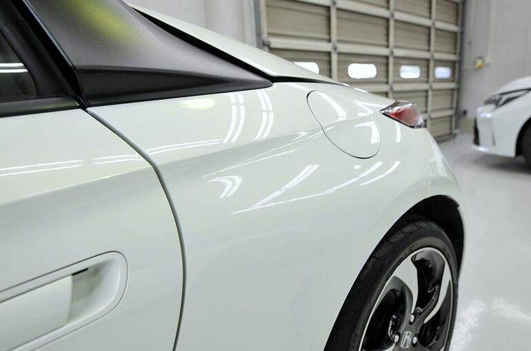 ホンダS660のカーコーティング施工完了　右後ろフェンダー部を撮った写真
