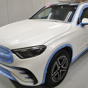 0.メルセデスベンツGLC カーコーティング施工中の画像